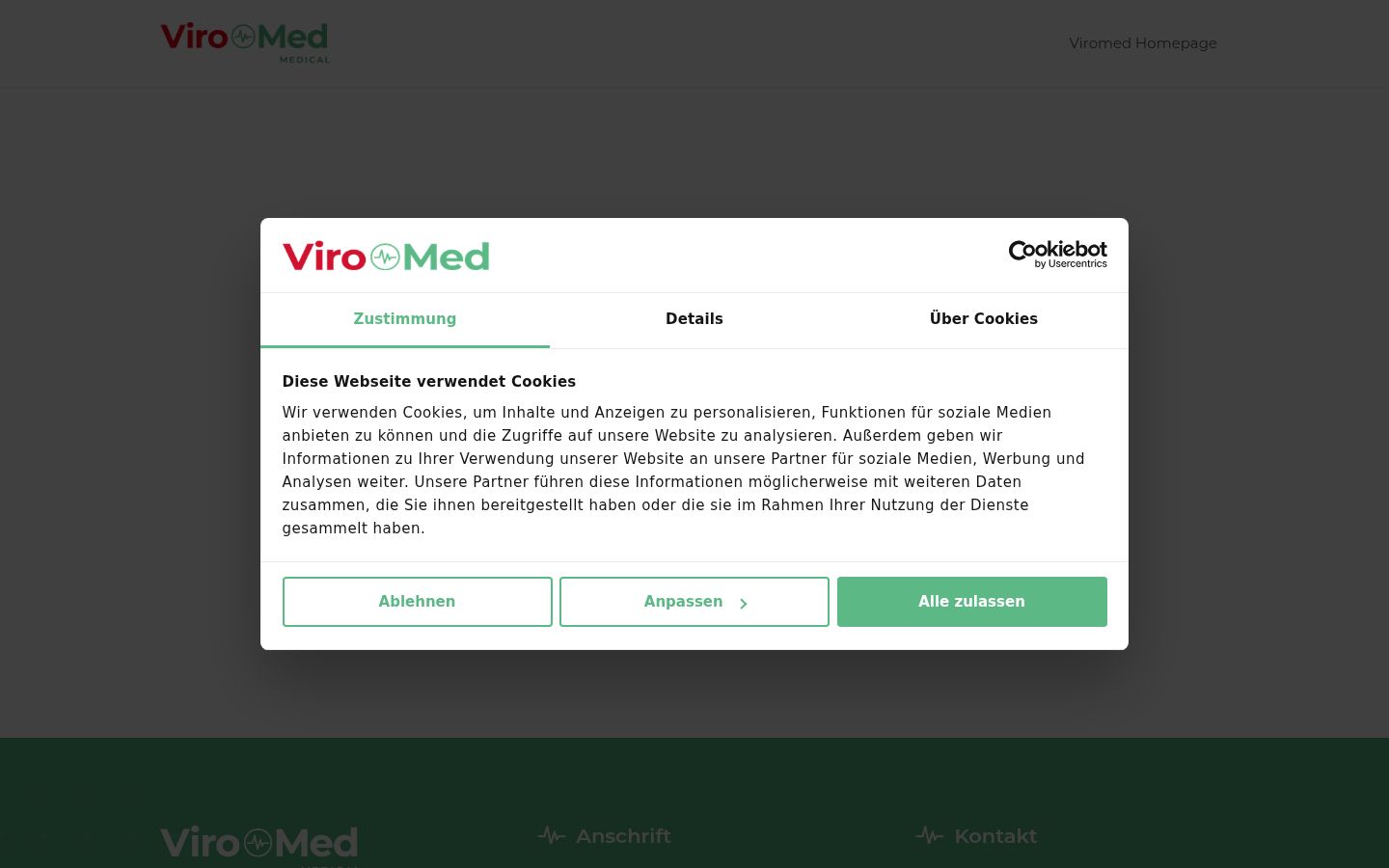 Capture d'écran de la bannière de consentement affichée avant toute interaction