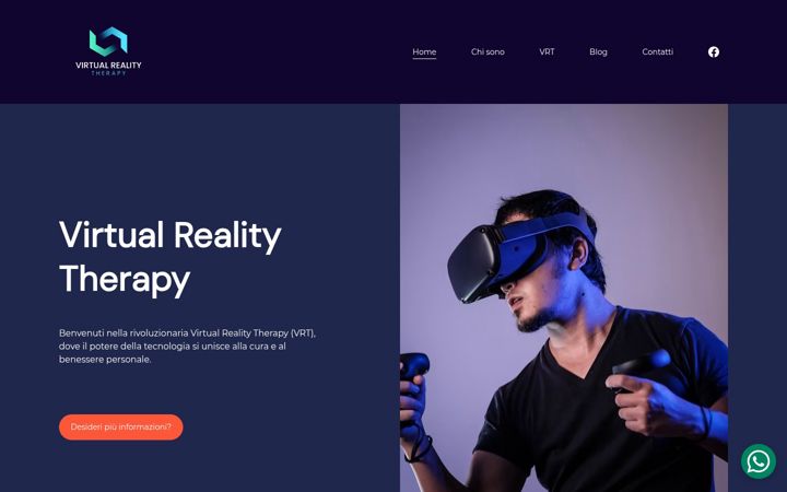 Screenshot di virtualrealitytherapy.it