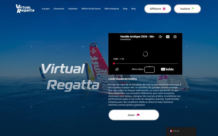 Screenshot of virtualregatta.com
