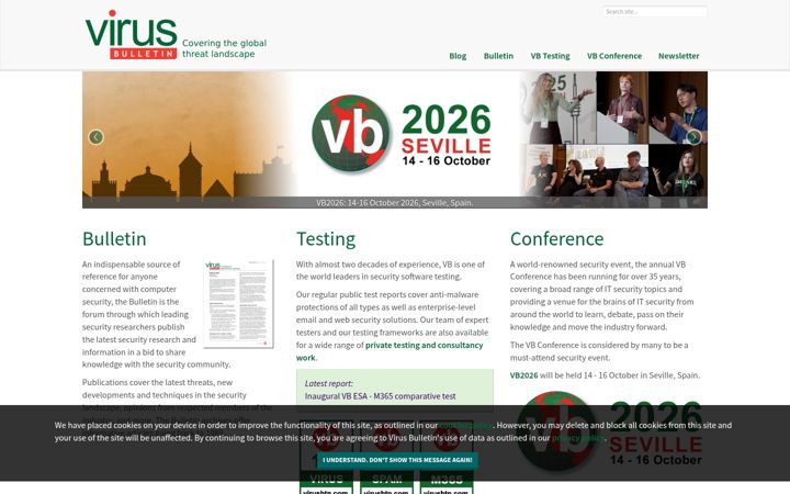 Screenshot of virusbtn.com