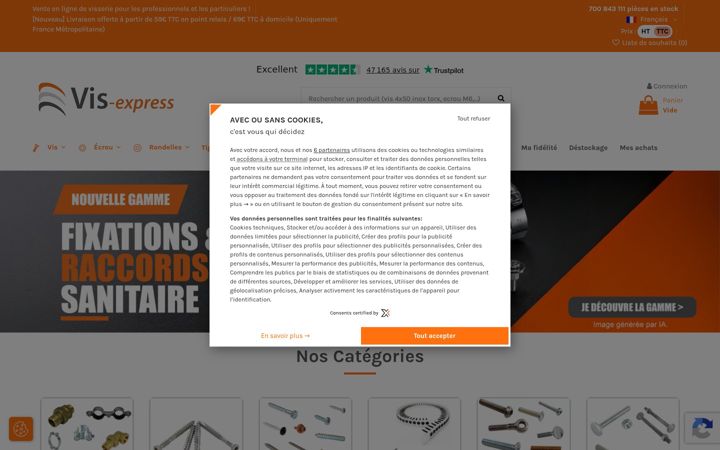 Screenshot of vis-express.fr
