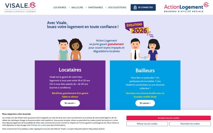 Screenshot of visale.fr