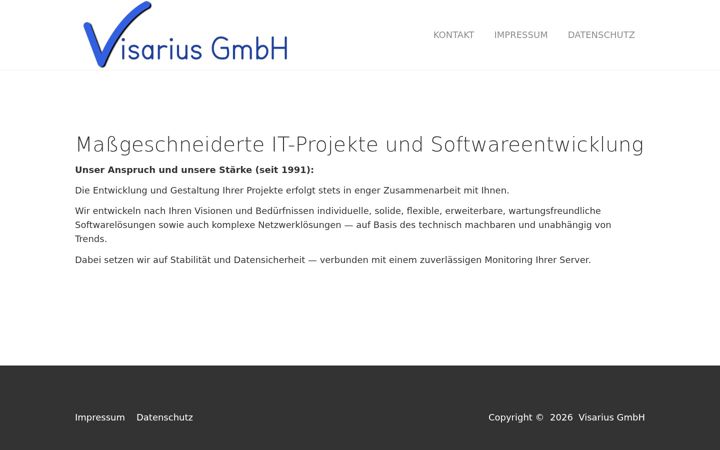 Screenshot of visarius.com