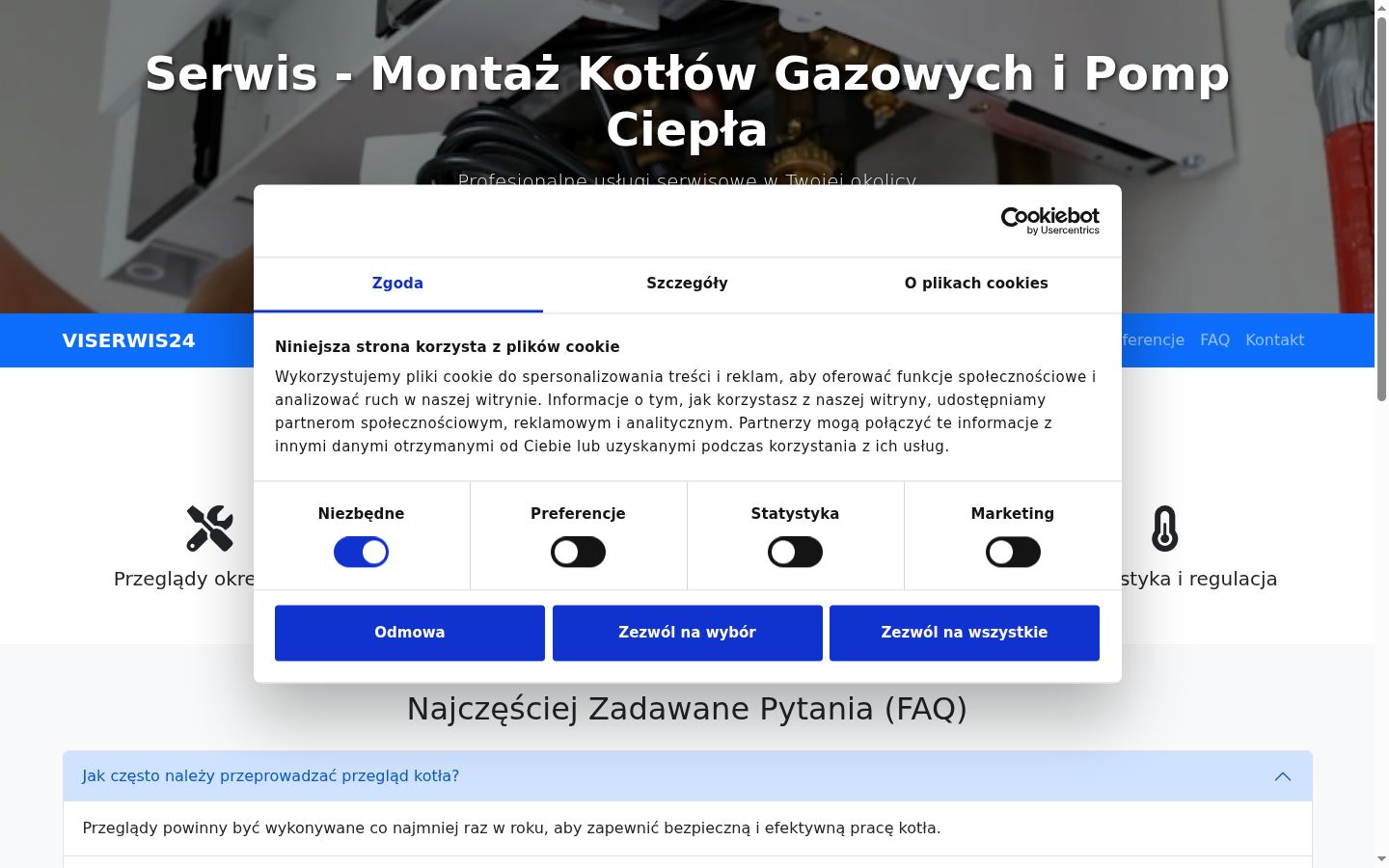 Screenshot tal-banner tal-kunsens muri qabel kwalunkwe interazzjoni