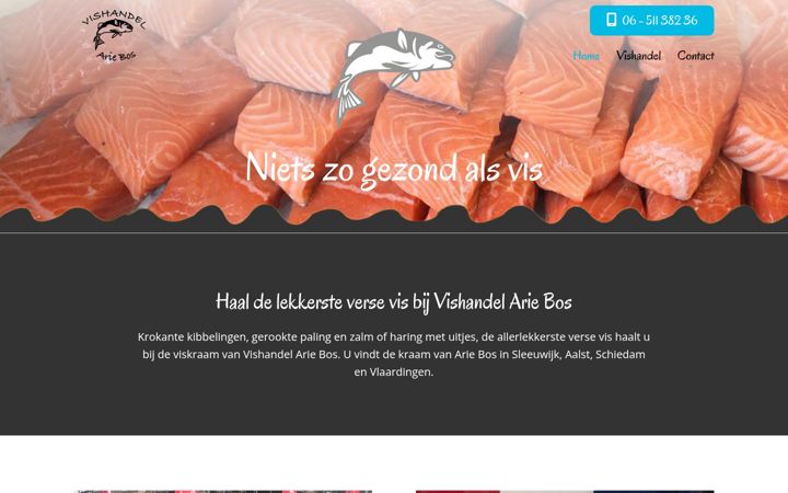 Snímek obrazovky vishandelariebos.nl