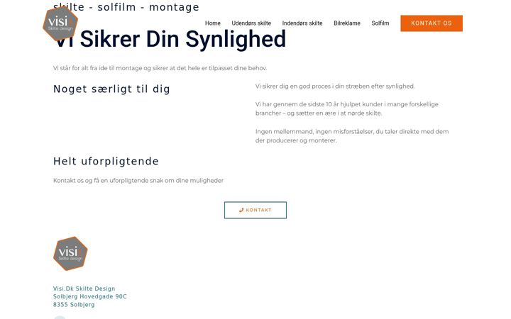 Screenshot of visi.dk