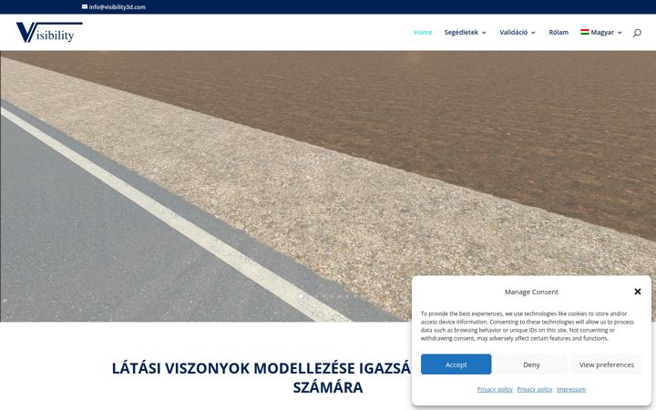 Posnetek zaslona visibility3d.com