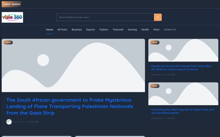 Screenshot of visie360blog.nl