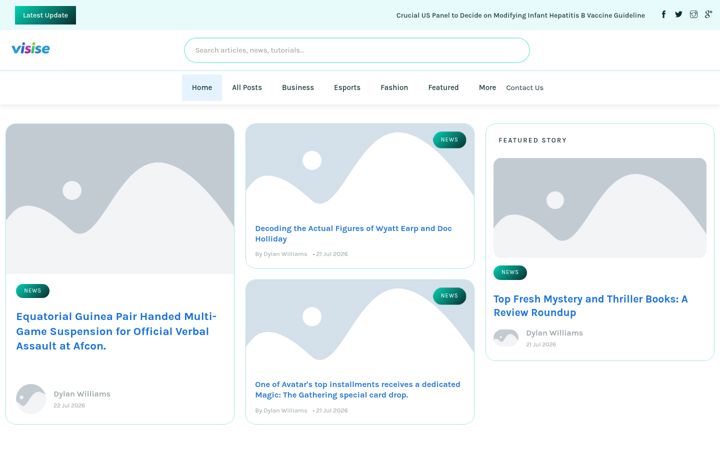 Screenshot of visieplusmedia.nl