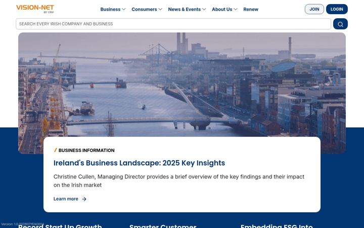 Screenshot of vision-net.ie
