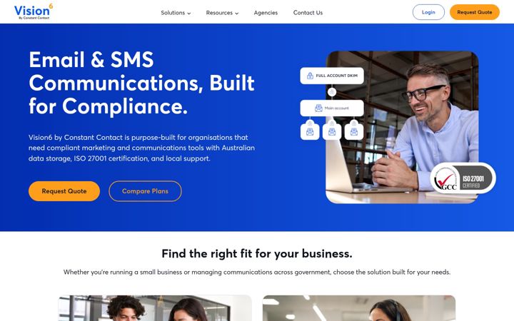 Screenshot of vision6.com.au