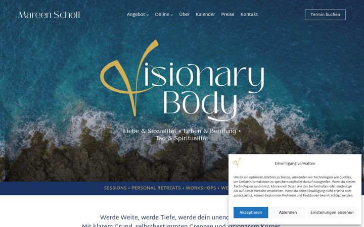 Snímek obrazovky visionary-body.de