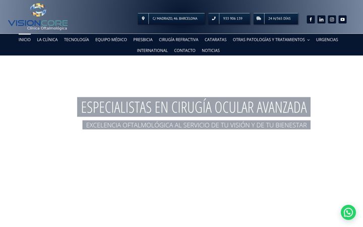 Zrzut ekranu visioncore.es