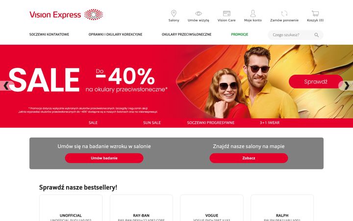 Screenshot of visionexpress.pl