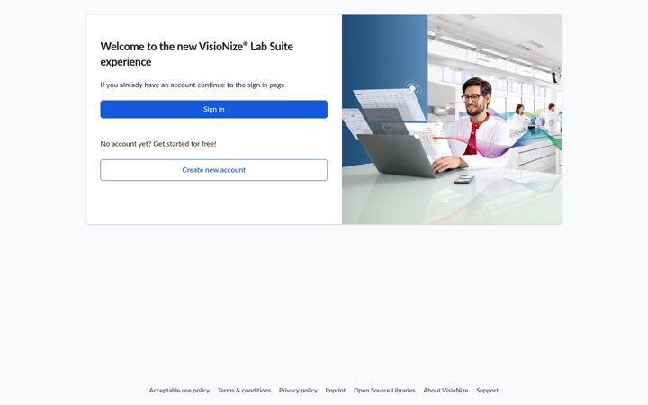 Screenshot of visionize.com