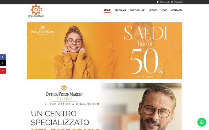 Screenshot von visionmarket.it