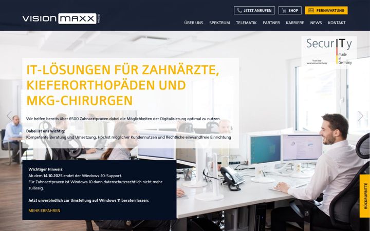Screenshot of visionmaxx.net