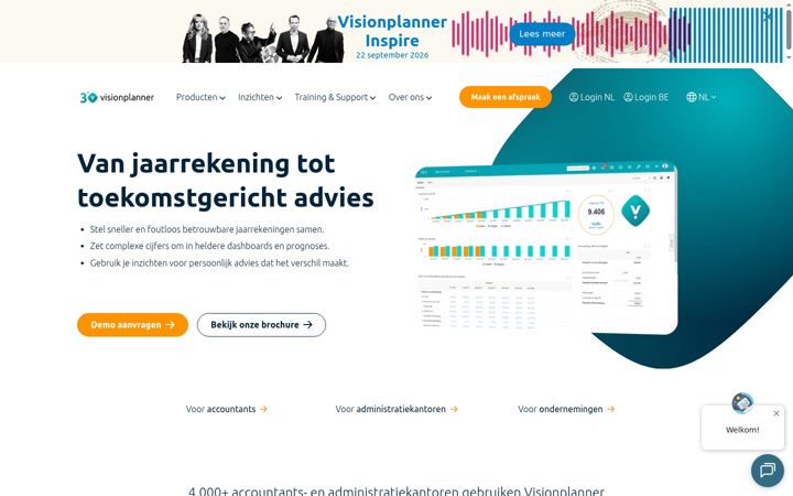 Ekraanipilt saidist visionplanner.com