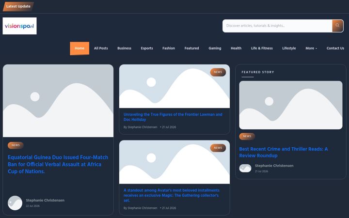 Screenshot of visionspot.nl