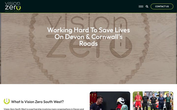 Screenshot of visionzerosouthwest.co.uk