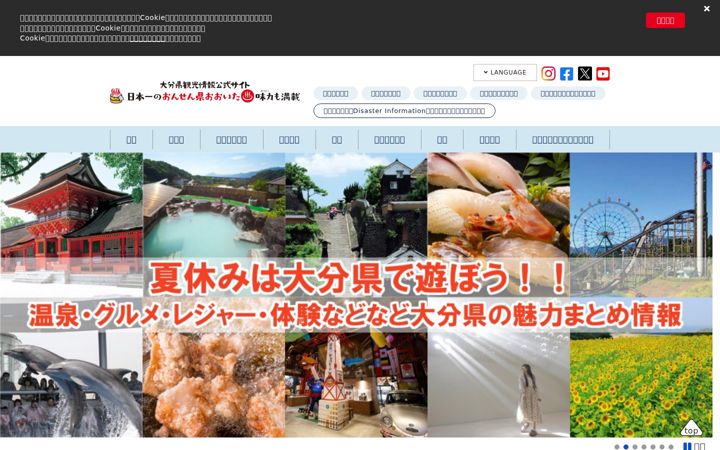 Screenshot of visit-oita.jp