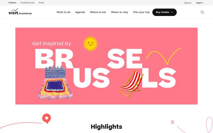 Screenshot of visit.brussels