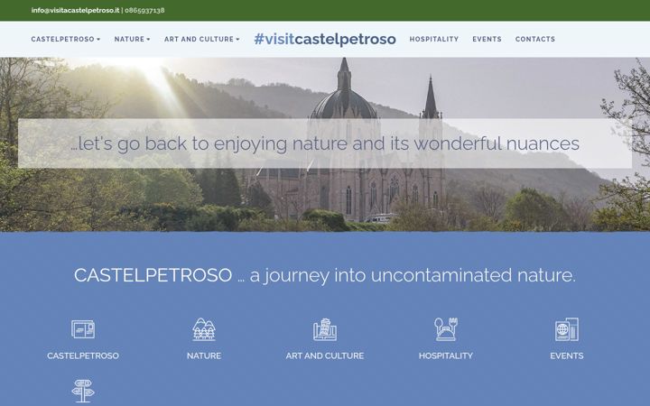 Screenshot di visitacastelpetroso.it