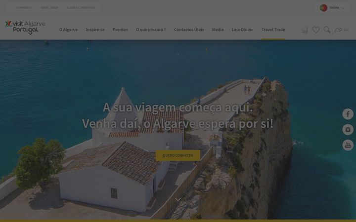 Screenshot of visitalgarve.pt