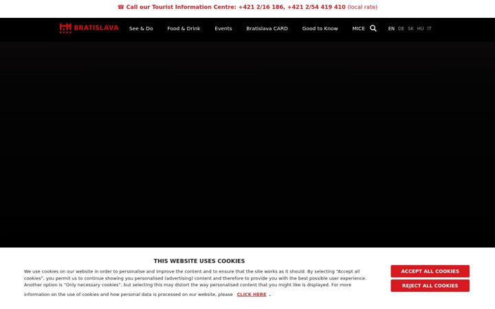 Screenshot of visitbratislava.com