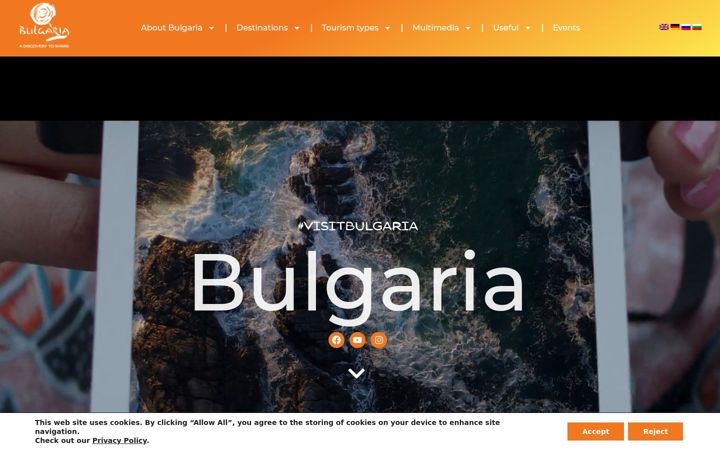 Screenshot of visitbulgaria.com