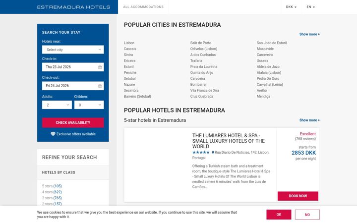 Screenshot of visitestremadura.com