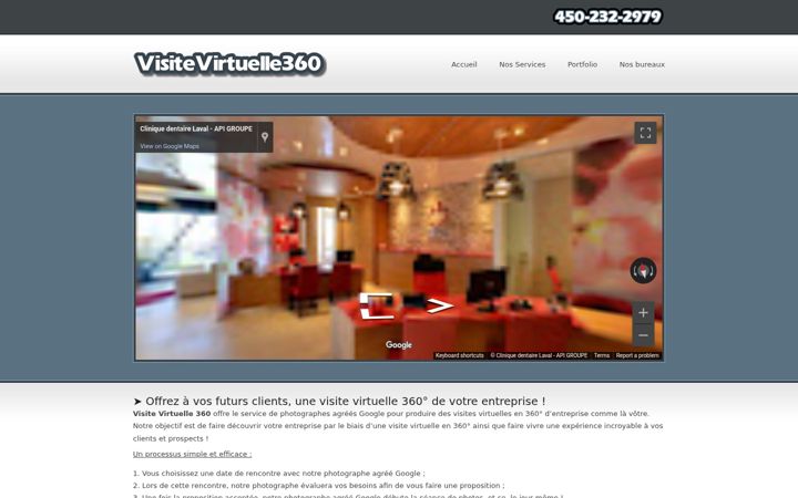 Екранна снимка на visitevirtuelle360.com
