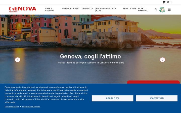 Ekrano kopija visitgenoa.it