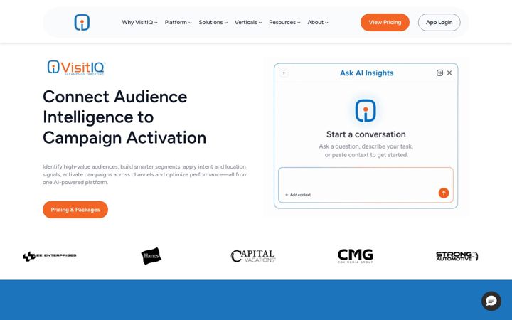 Screenshot of visitiq.io