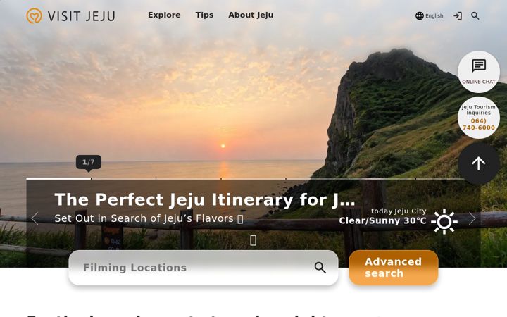 Screenshot of visitjeju.net