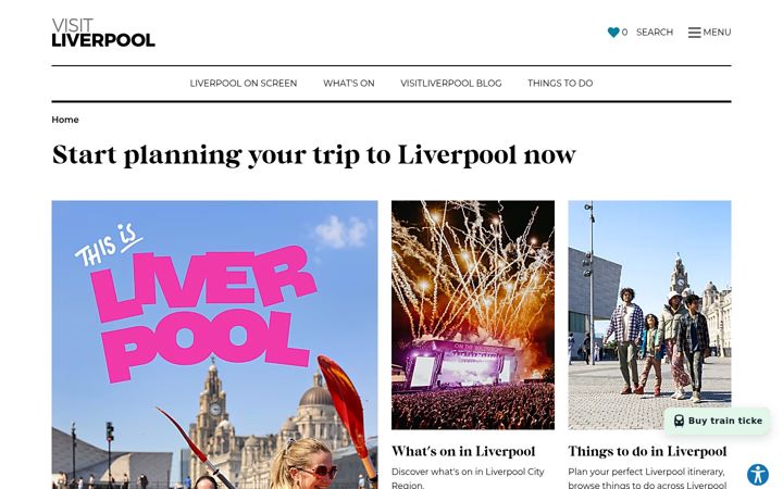 Screenshot of visitliverpool.com
