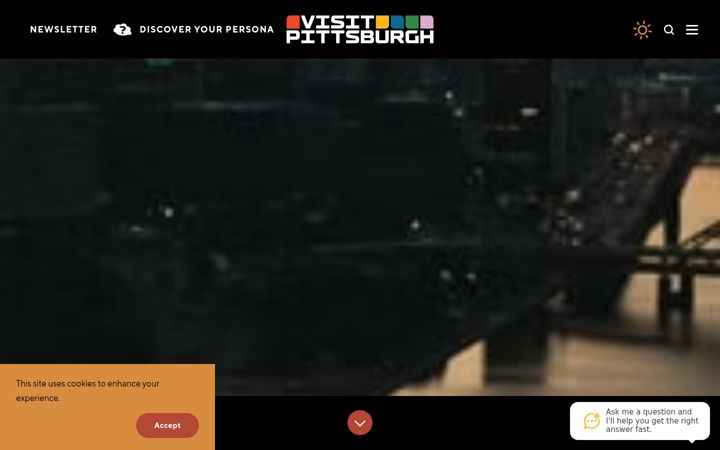 Screenshot of visitpittsburgh.com