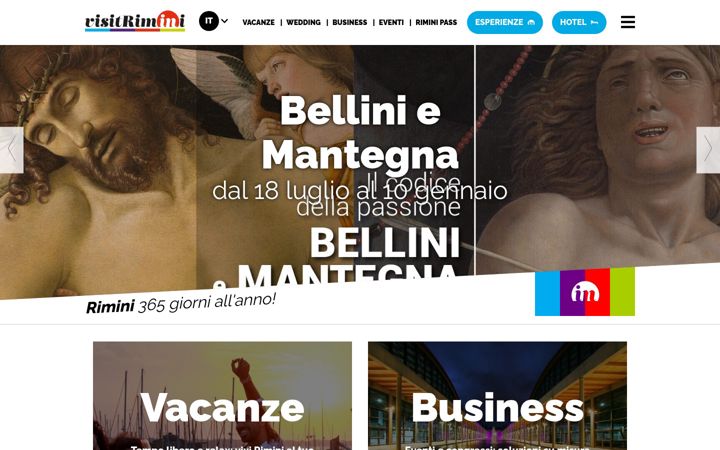 Екранна снимка на visitrimini.com