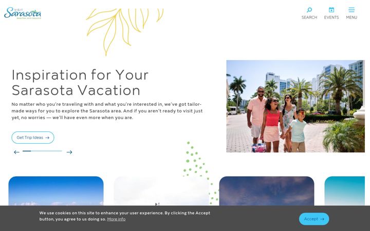 Screenshot of visitsarasota.com