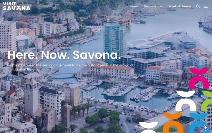 Skærmbillede af visitsavona.com