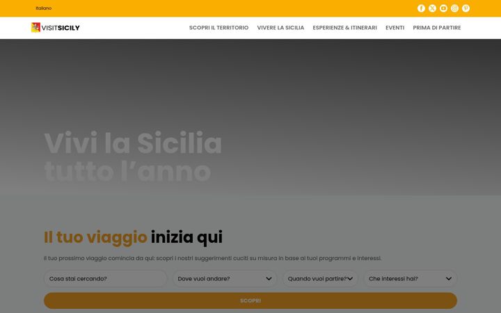 Screenshot of visitsicily.info