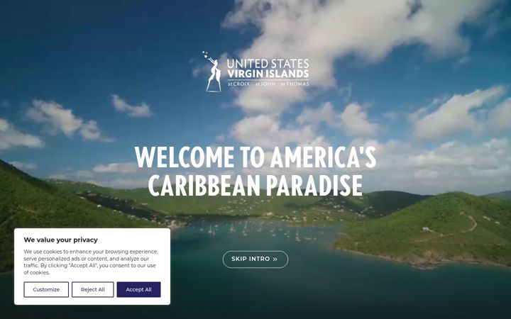 Captura de pantalla de visitusvi.com