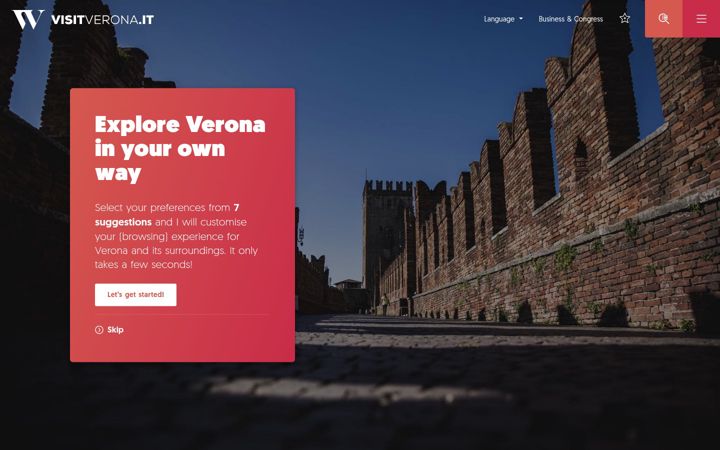 Screenshot ta' visitverona.it