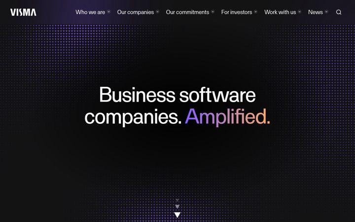 Screenshot of visma.no