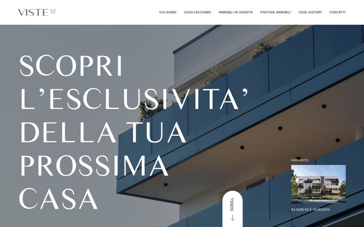 Kuvakaappaus sivustosta viste62.it