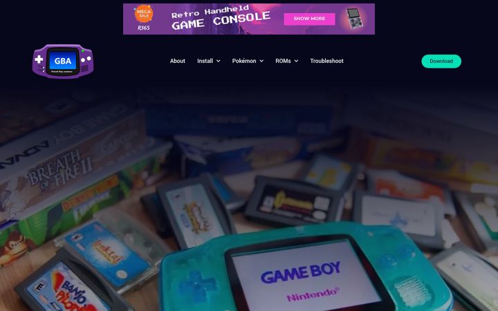 Screenshot of visualboyadvance.org