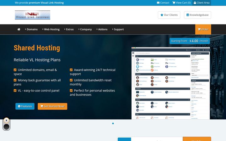 Screenshot of visuallink.com
