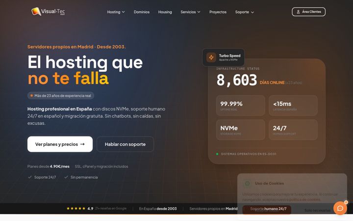Screenshot of visualnetworks.es
