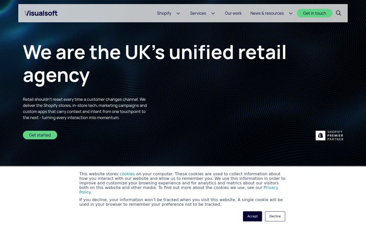 Screenshot of visualsoft.co.uk