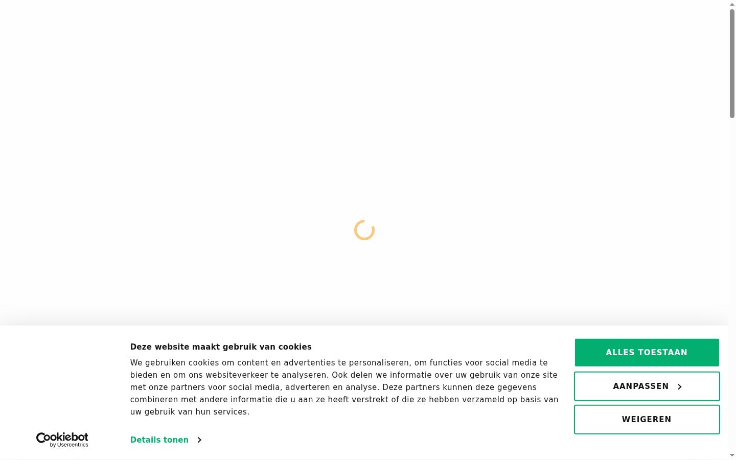 Ekrānuzņēmums ar piekrišanas baneri, kas tika rādīts pirms jebkādas mijiedarbības